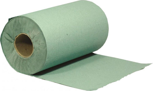 1 Ply Green Roll Towel x 16