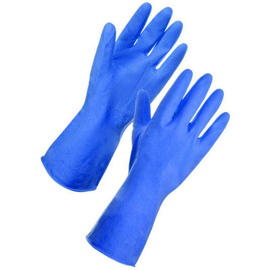 Large Blue Household Gloves (Pair)
