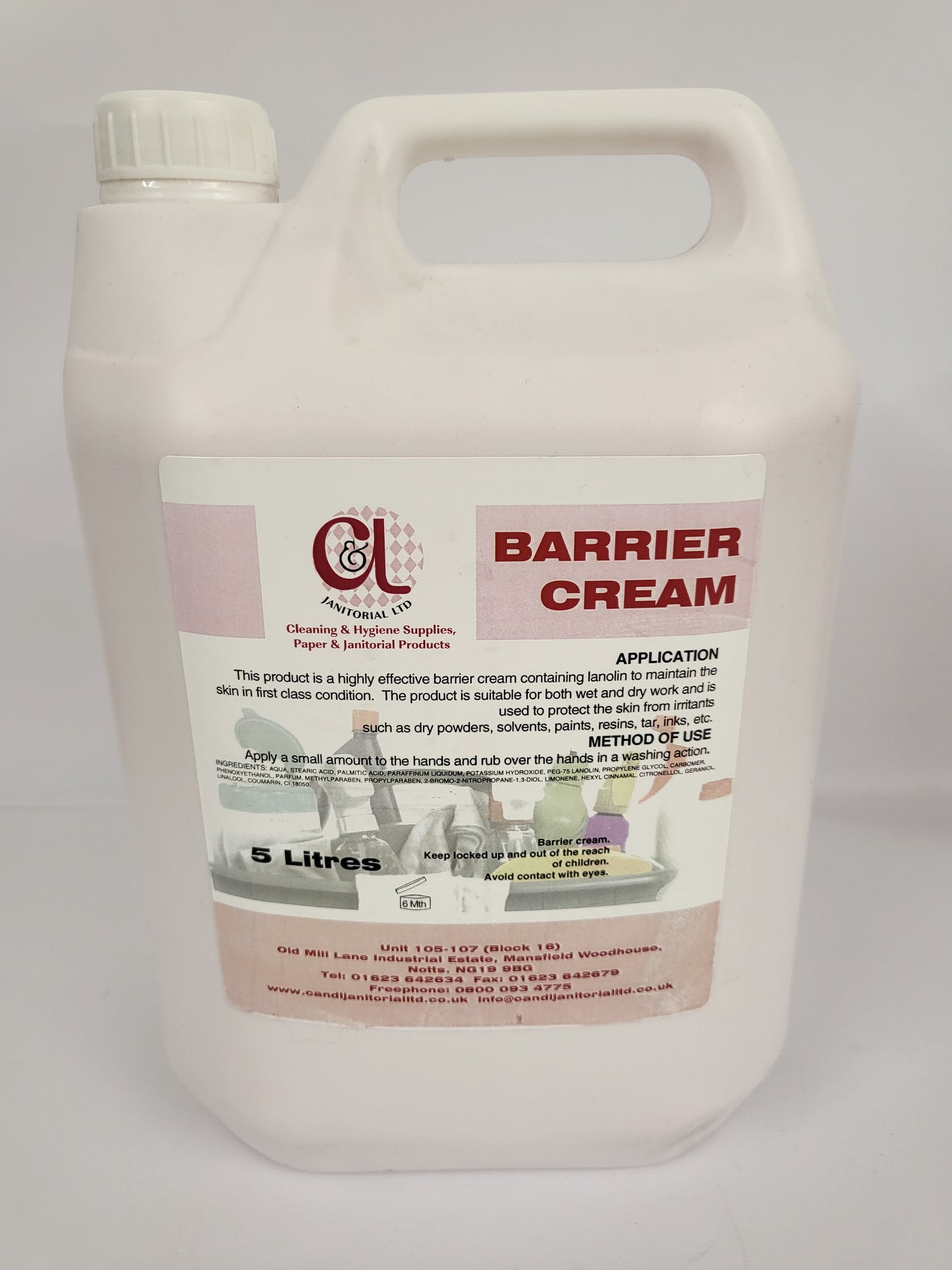 Barrier Cream 5ltr
