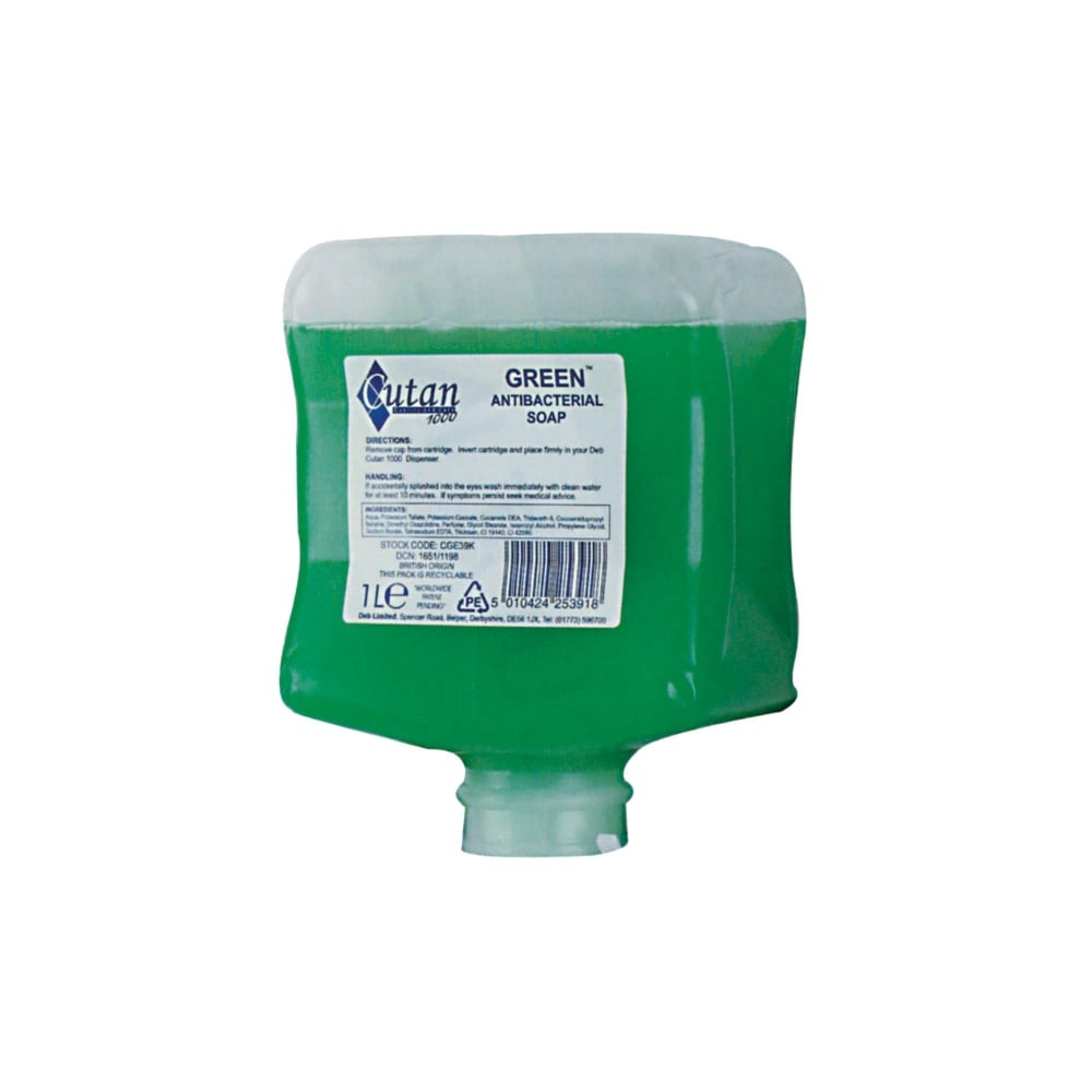 Deb Cutan Green Antibac 6 x 1ltr