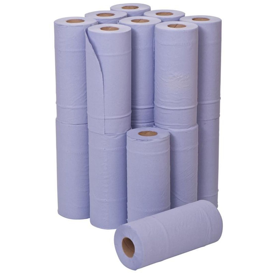 2 Ply Blue 10'' Hygiene Rolls 40mtr x 24