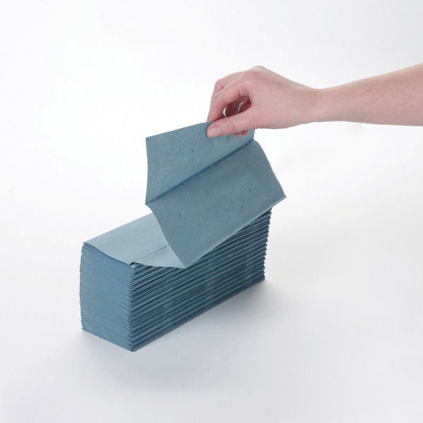 1 Ply Blue Z Fold Hand Towels x 3000