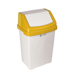 Yellow Swing Bin 50ltr