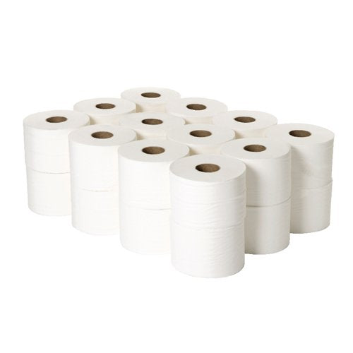 2 Ply White Micro Toilet Rolls 24 x 100