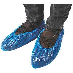 Blue Disposable Overshoes x 100