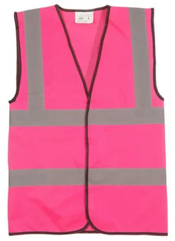 Large Pink Hi Vis Vest Pink