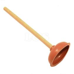 50cm Red Wooden Handle Plunger
