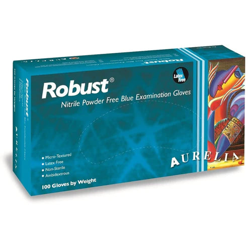 XXL Robust Nitrile Powder Free Gloves x 100