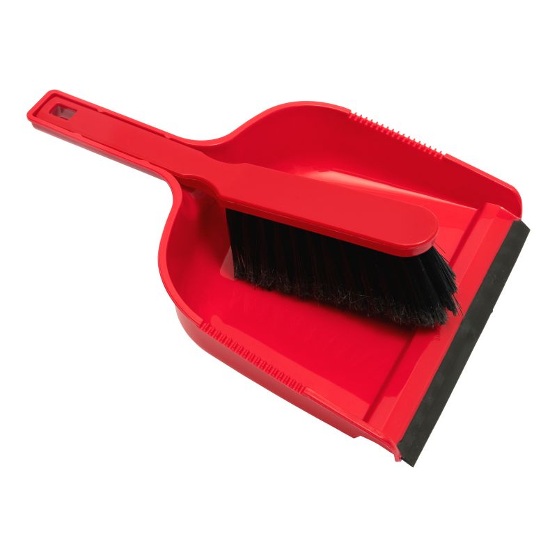 Red Dustpan & Brush