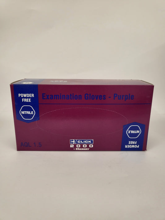 Medium Purple Nitrile Powder Free x 100