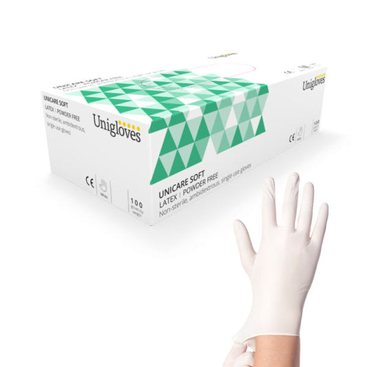 Extra Large Latex Powder Free Gloves x 100