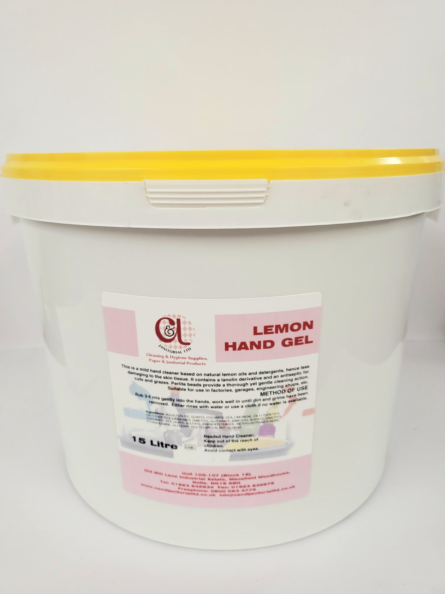 Lemon Hand Gel 15ltr