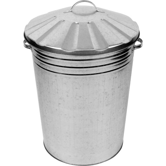 80ltr Galvanised Dustbin & Lid