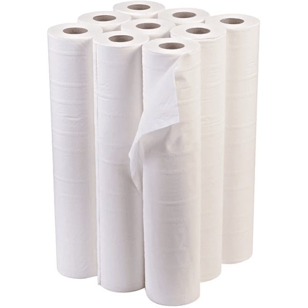 2 Ply White 20'' Hygiene Rolls 40mtr x 12