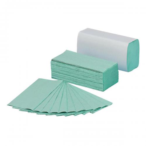 1 Ply Green C Fold Hand Towels x 2850