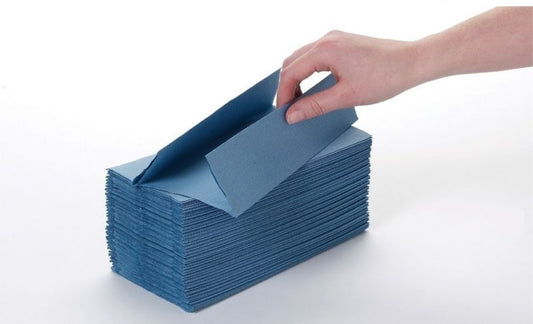 1 Ply Blue C Fold Hand Towels x 2860