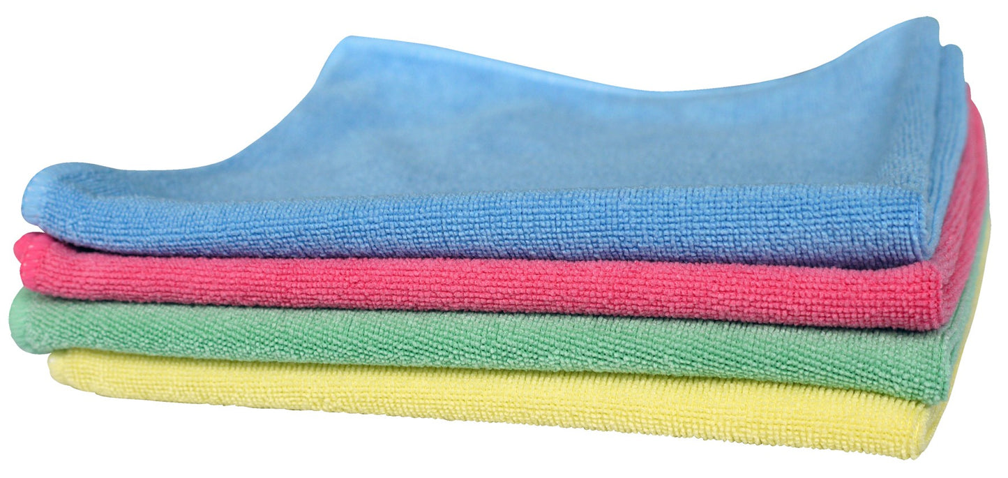 Yellow Microfibre Cloth x 10