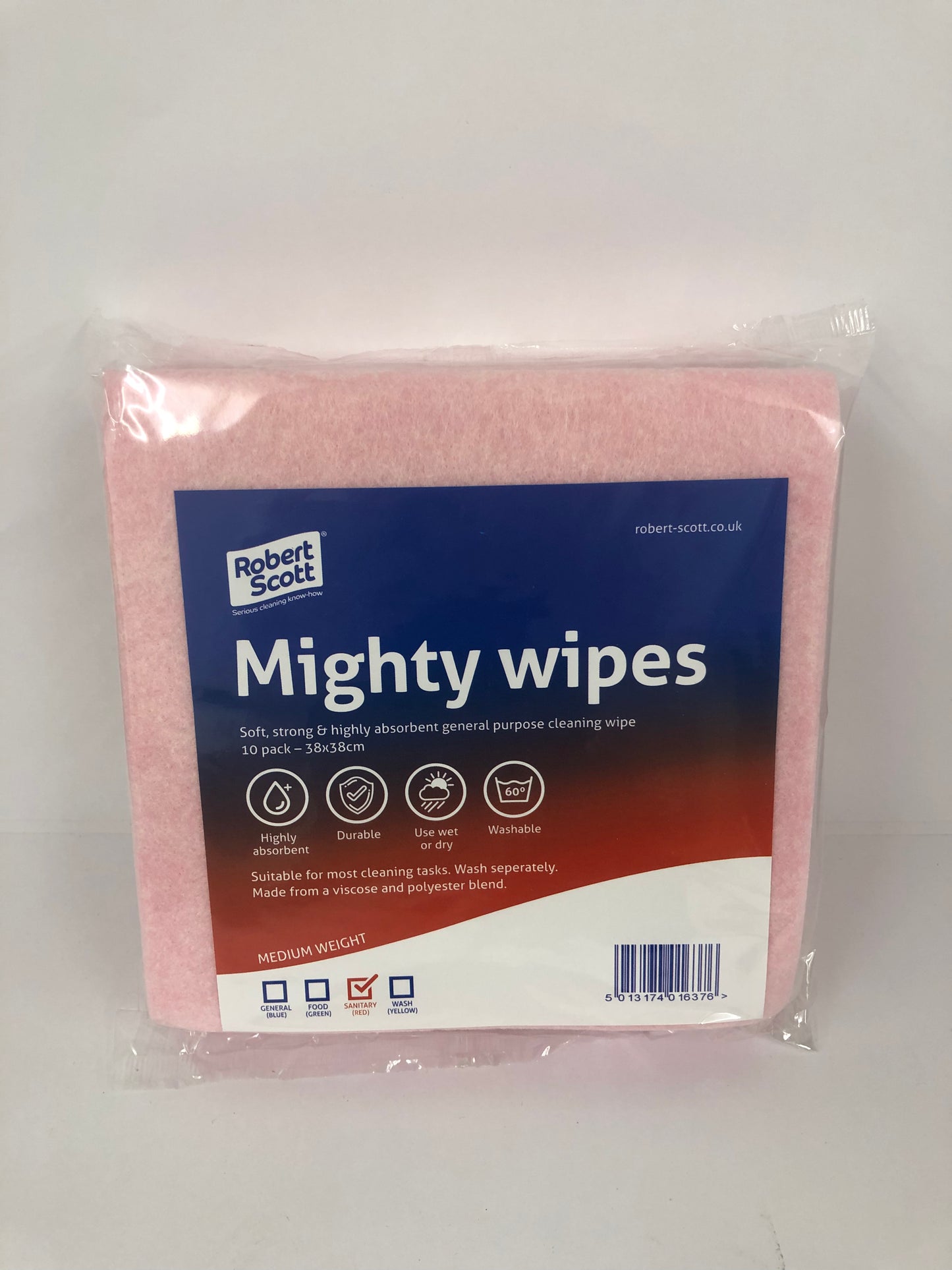 Red Mighty Wipes x 10