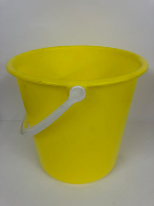 9ltr Yellow Plastic Bucket