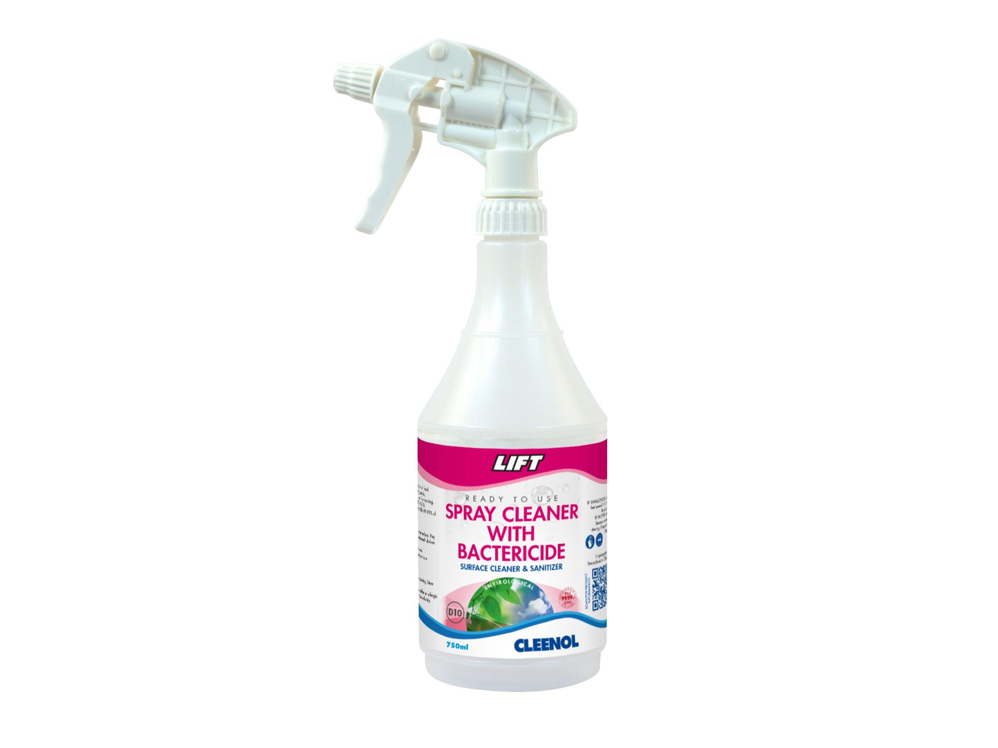 Spray Cleaner With Bactericide Refill Flask 750ml